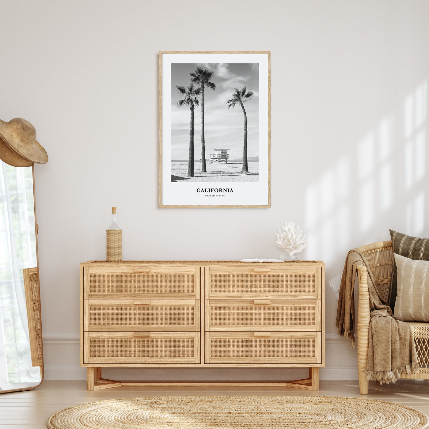 California Portrait B&W No 2 Poster