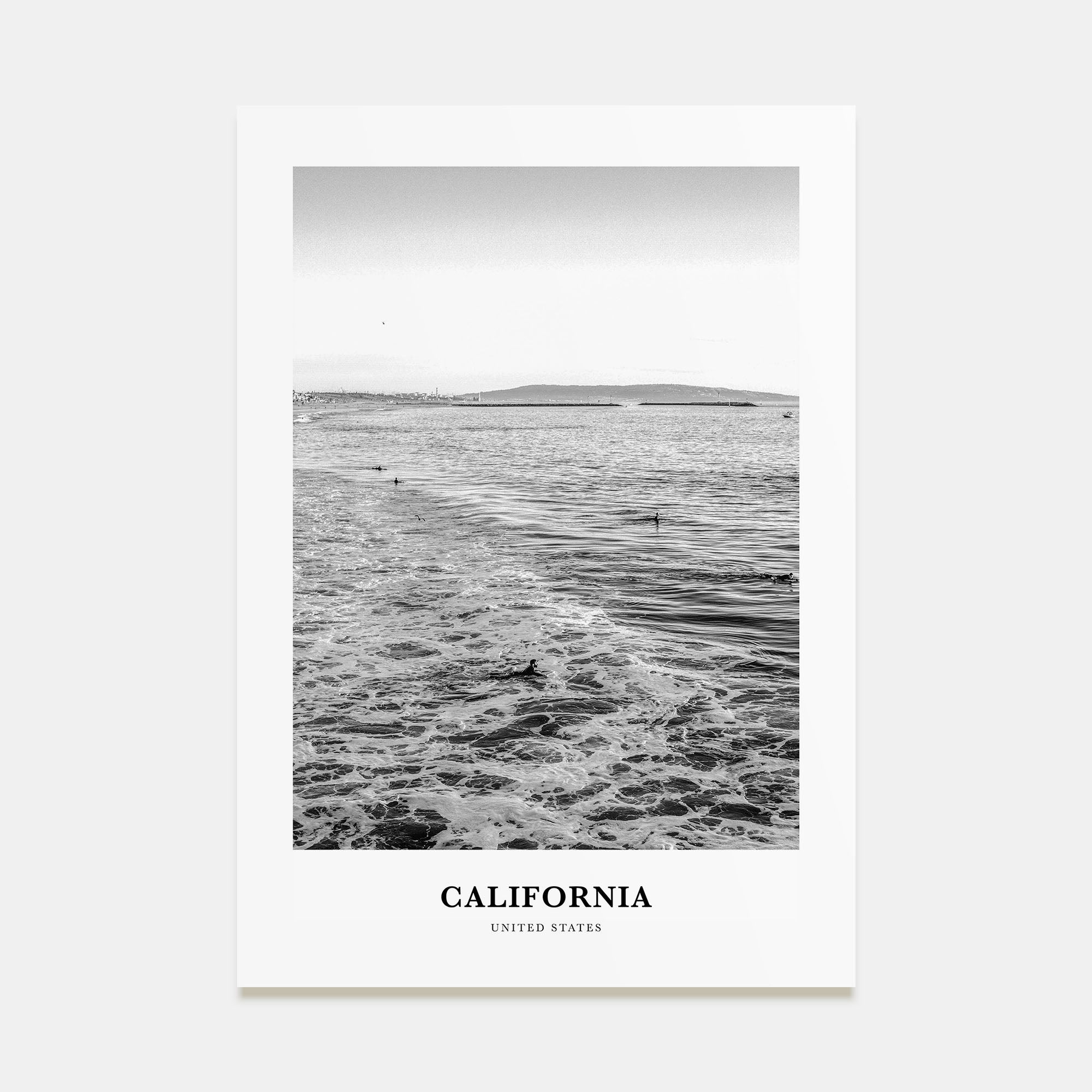 California Portrait B&W No 5 Poster