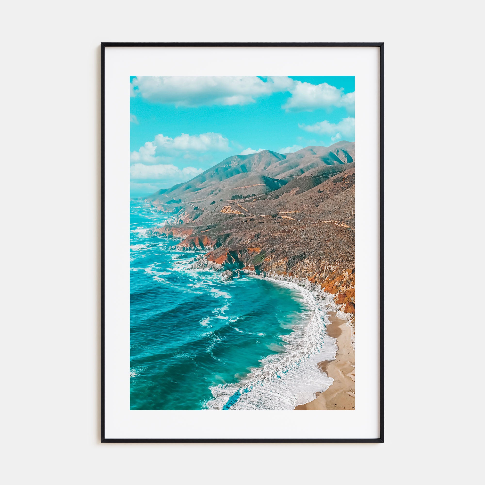 California State Route 1 Photo Color Poster