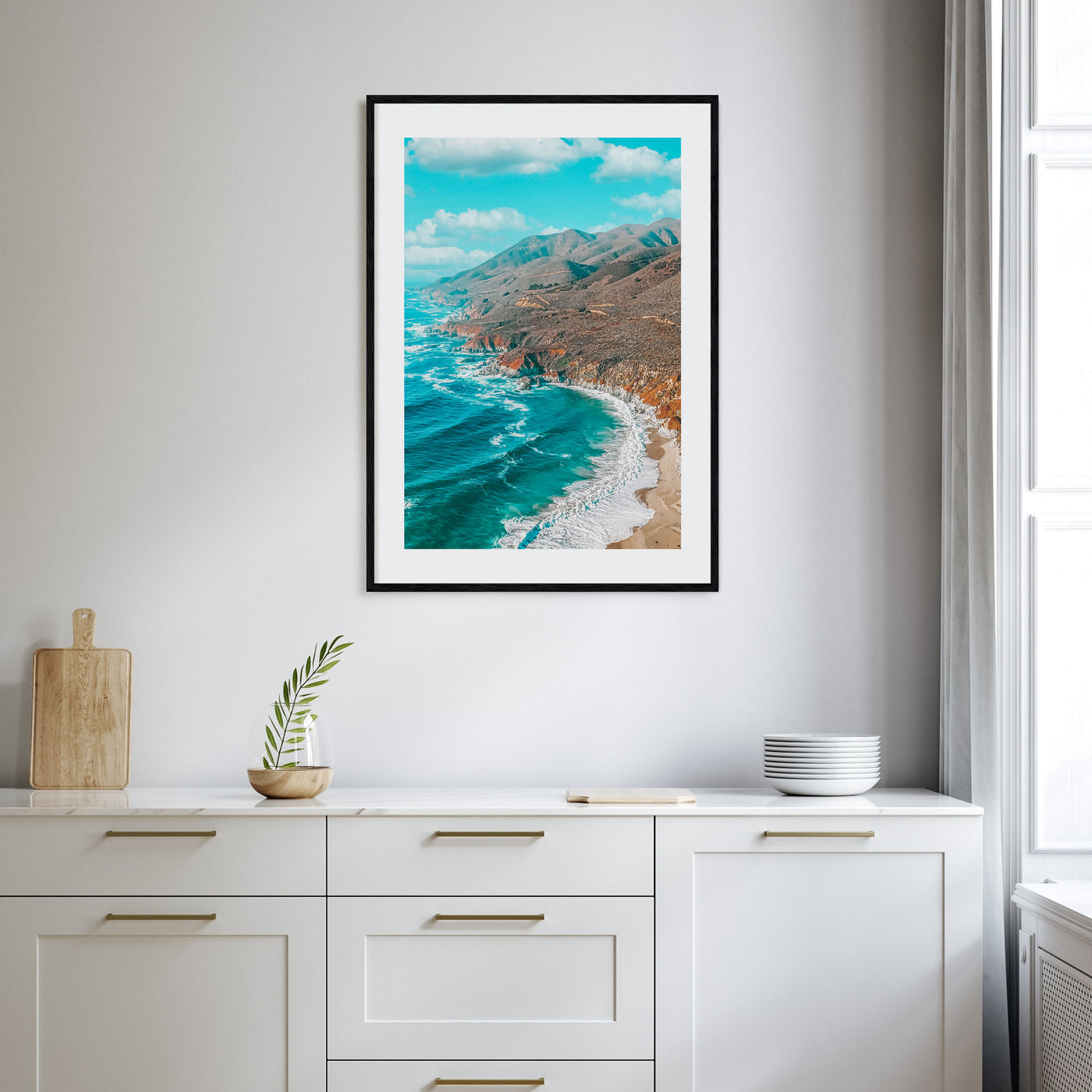 California State Route 1 Photo Color Poster