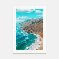 California State Route 1 Photo Color Poster