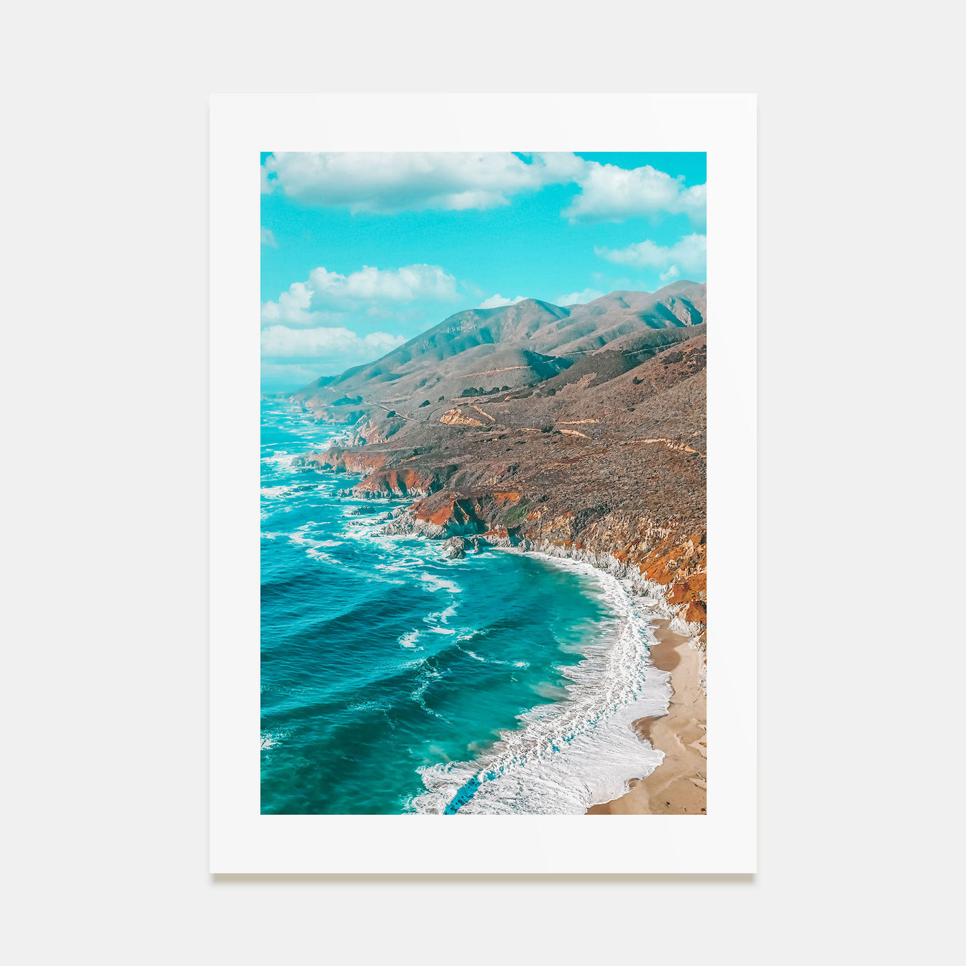 California State Route 1 Photo Color Poster