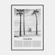 California Travel B&W No 2 Poster
