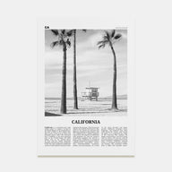 California Travel B&W No 2 Poster