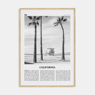 California Travel B&W No 2 Poster