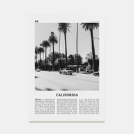 California Travel B&W No 6 Poster