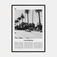 California Travel B&W No 6 Poster