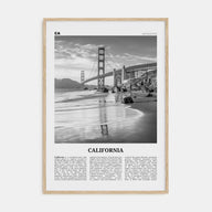 California Travel B&W No 7 Poster