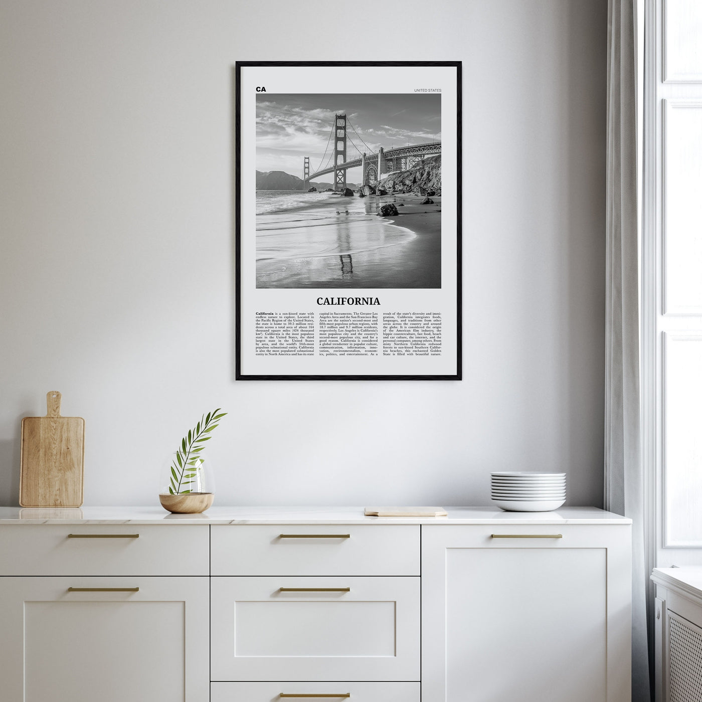 California Travel B&W No 7 Poster