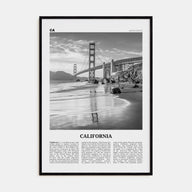 California Travel B&W No 7 Poster