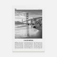 California Travel B&W No 7 Poster
