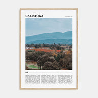 Calistoga Travel Color Poster