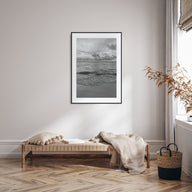 Calm Beach Photo B&W Poster