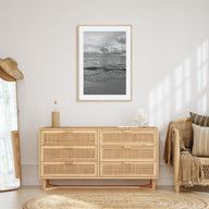 Calm Beach Photo B&W Poster