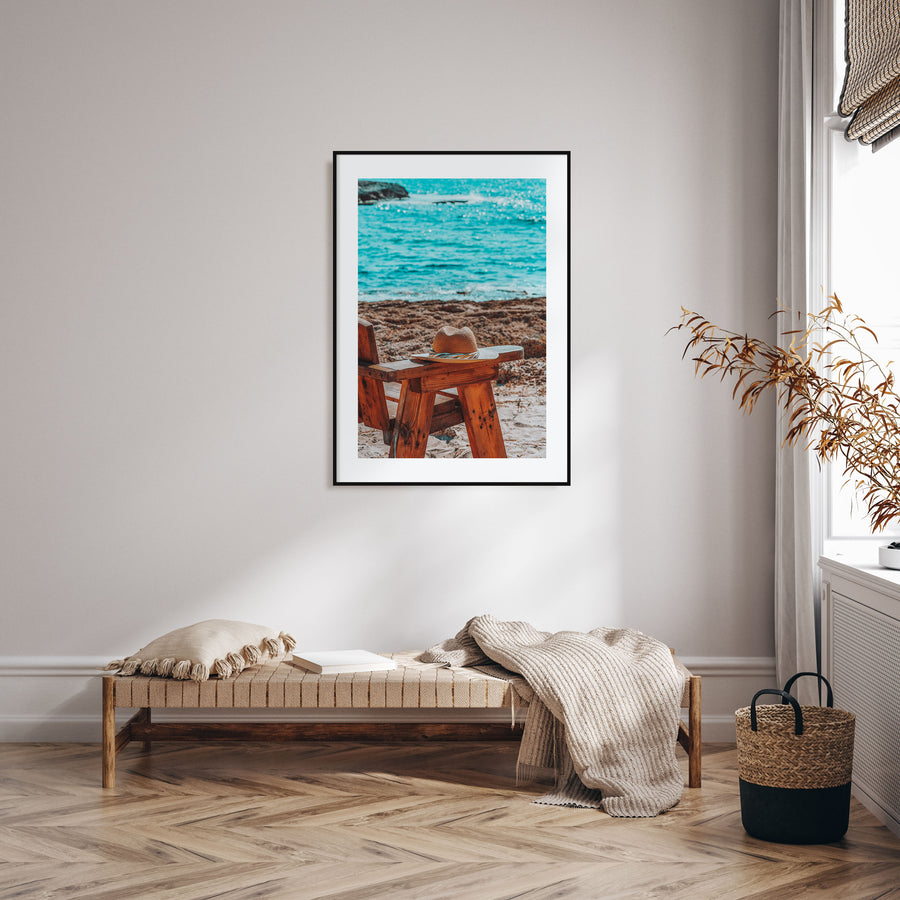 Calm Beach Photo Color Poster