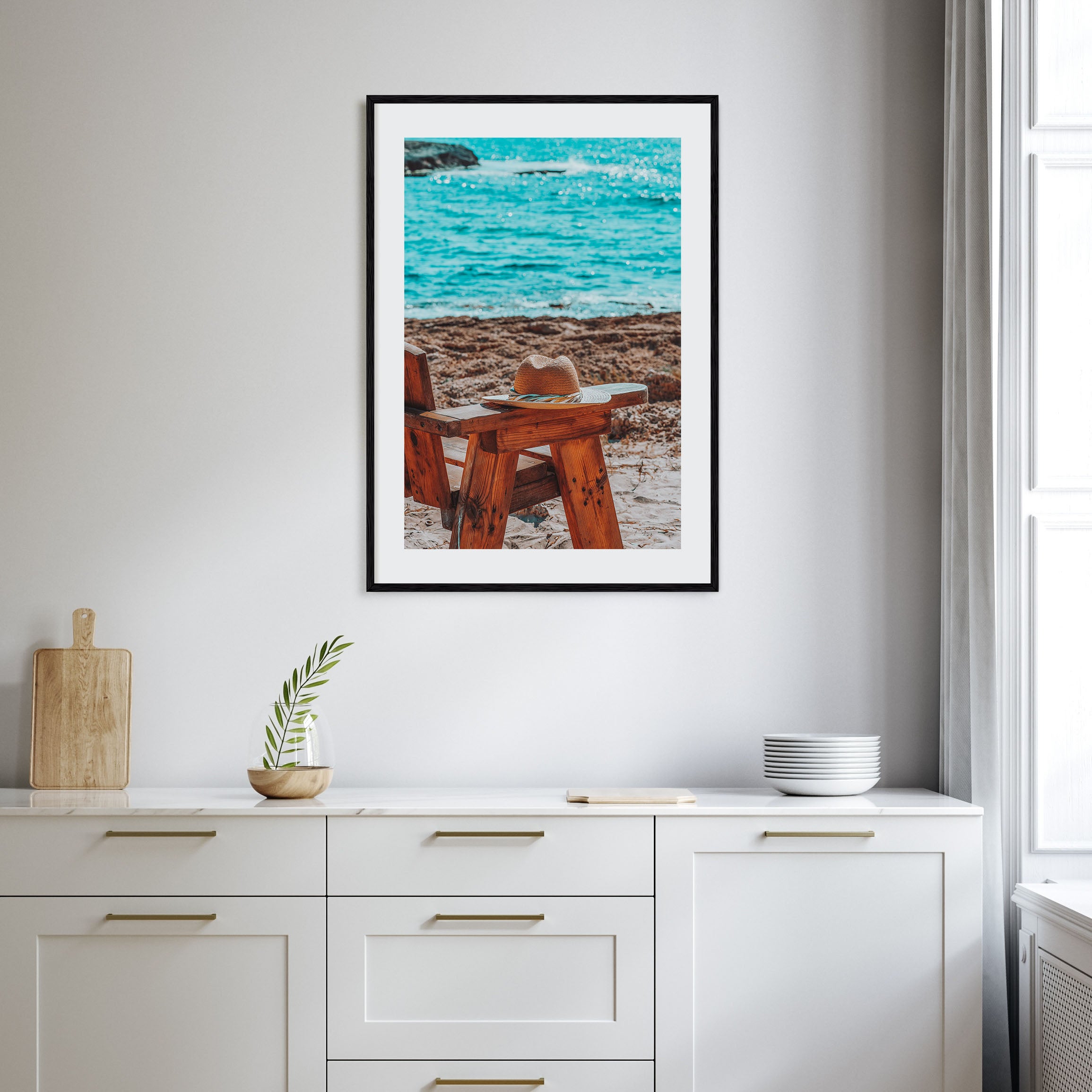Calm Beach Photo Color Poster