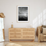 Calm Sunset Photo B&W Poster