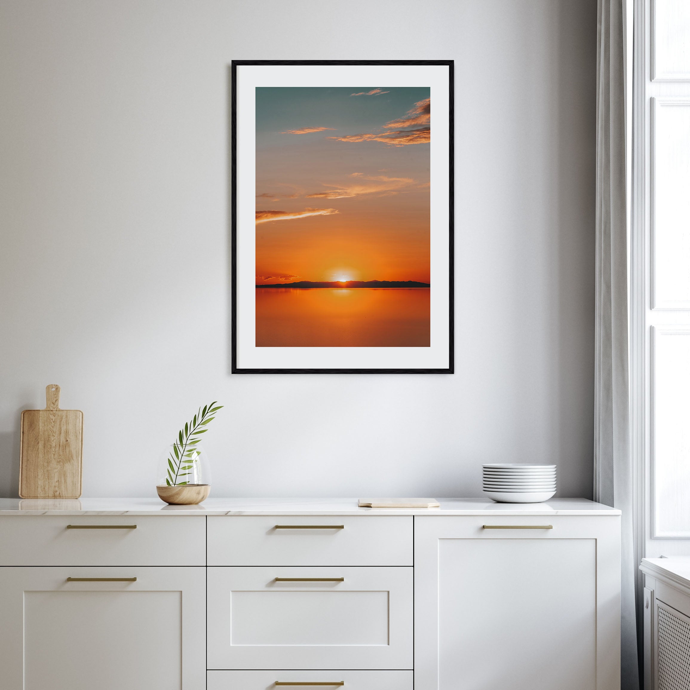 Calm Sunset Photo Color No 3 Poster