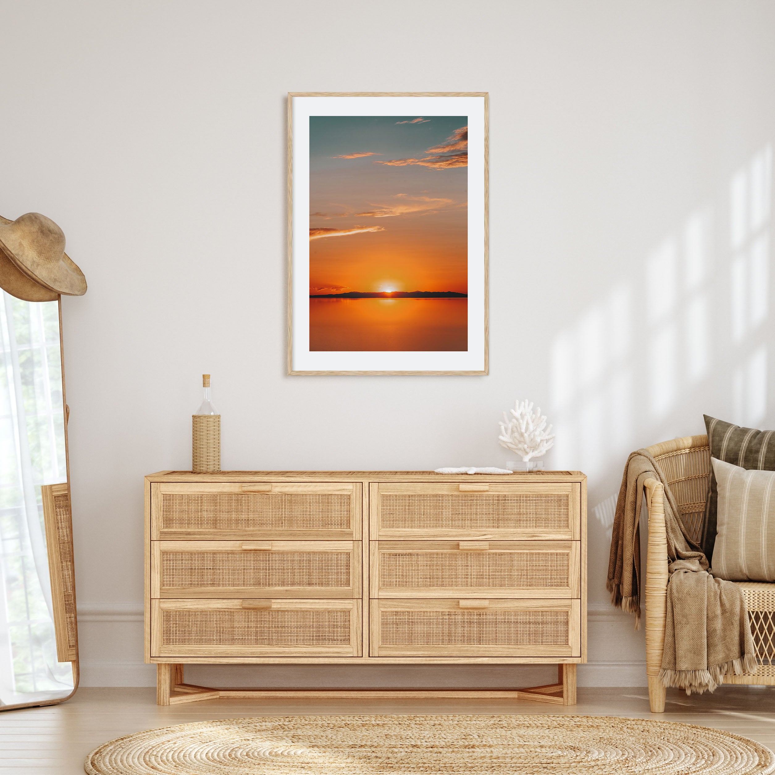 Calm Sunset Photo Color No 3 Poster