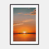 Calm Sunset Photo Color No 3 Poster