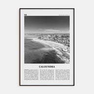 Caloundra Travel B&W Poster
