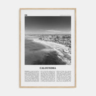 Caloundra Travel B&W Poster
