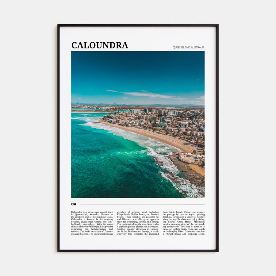 Caloundra Travel Color Poster