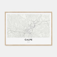 Calpe Map Landscape Poster