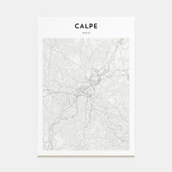 Calpe Map Portrait Poster
