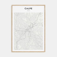 Calpe Map Portrait Poster