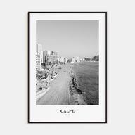 Calpe Portrait B&W Poster