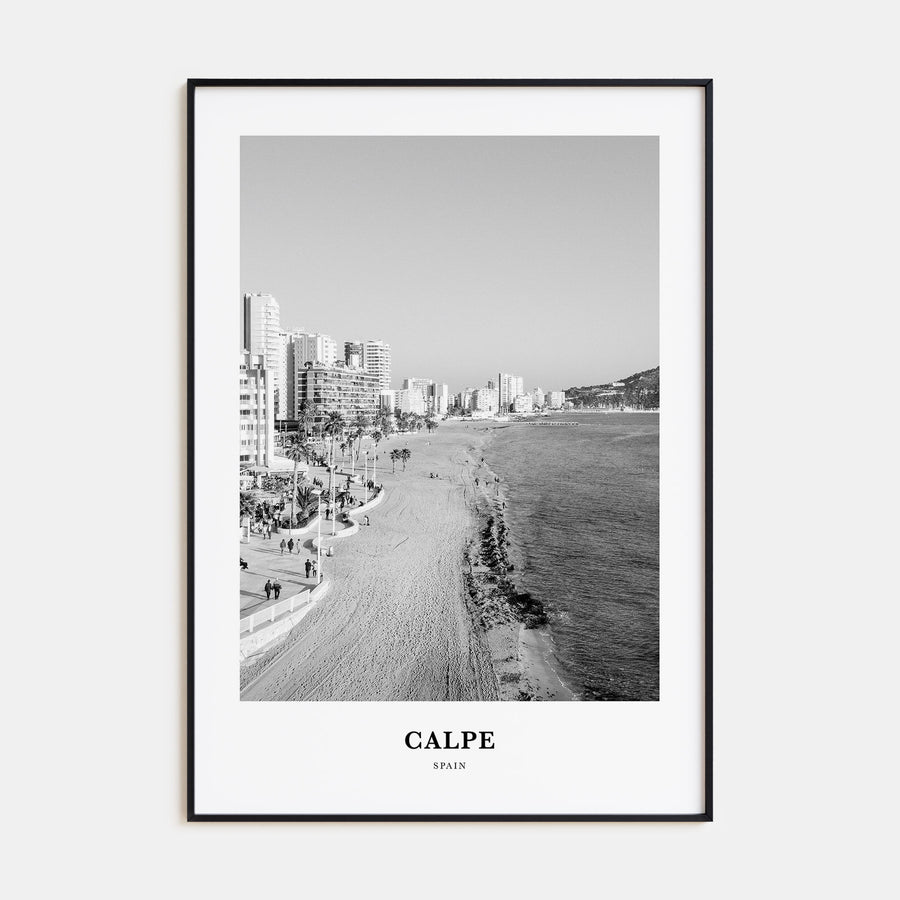 Calpe Portrait B&W Poster