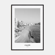 Calpe Portrait B&W Poster