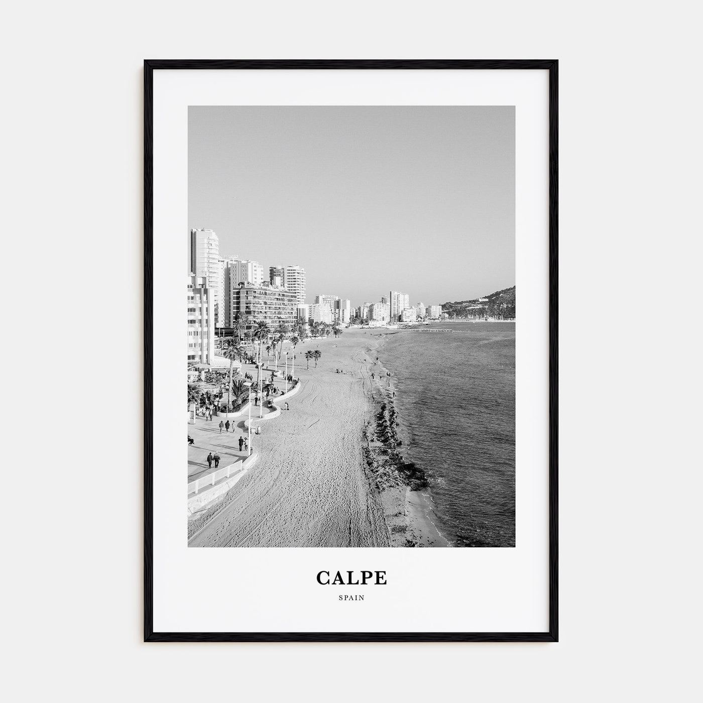Calpe Portrait B&W Poster