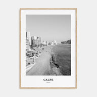 Calpe Portrait B&W Poster