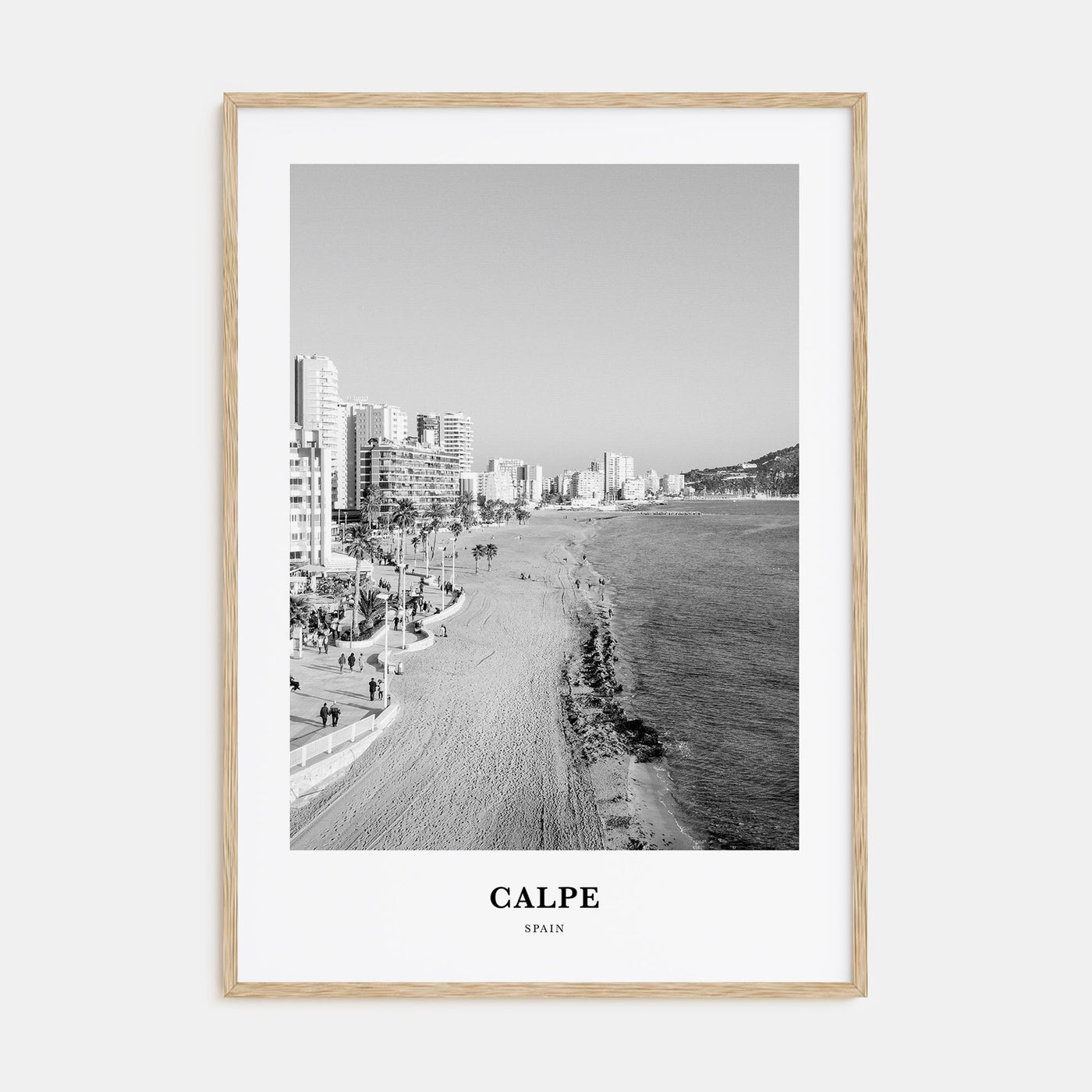 Calpe Portrait B&W Poster