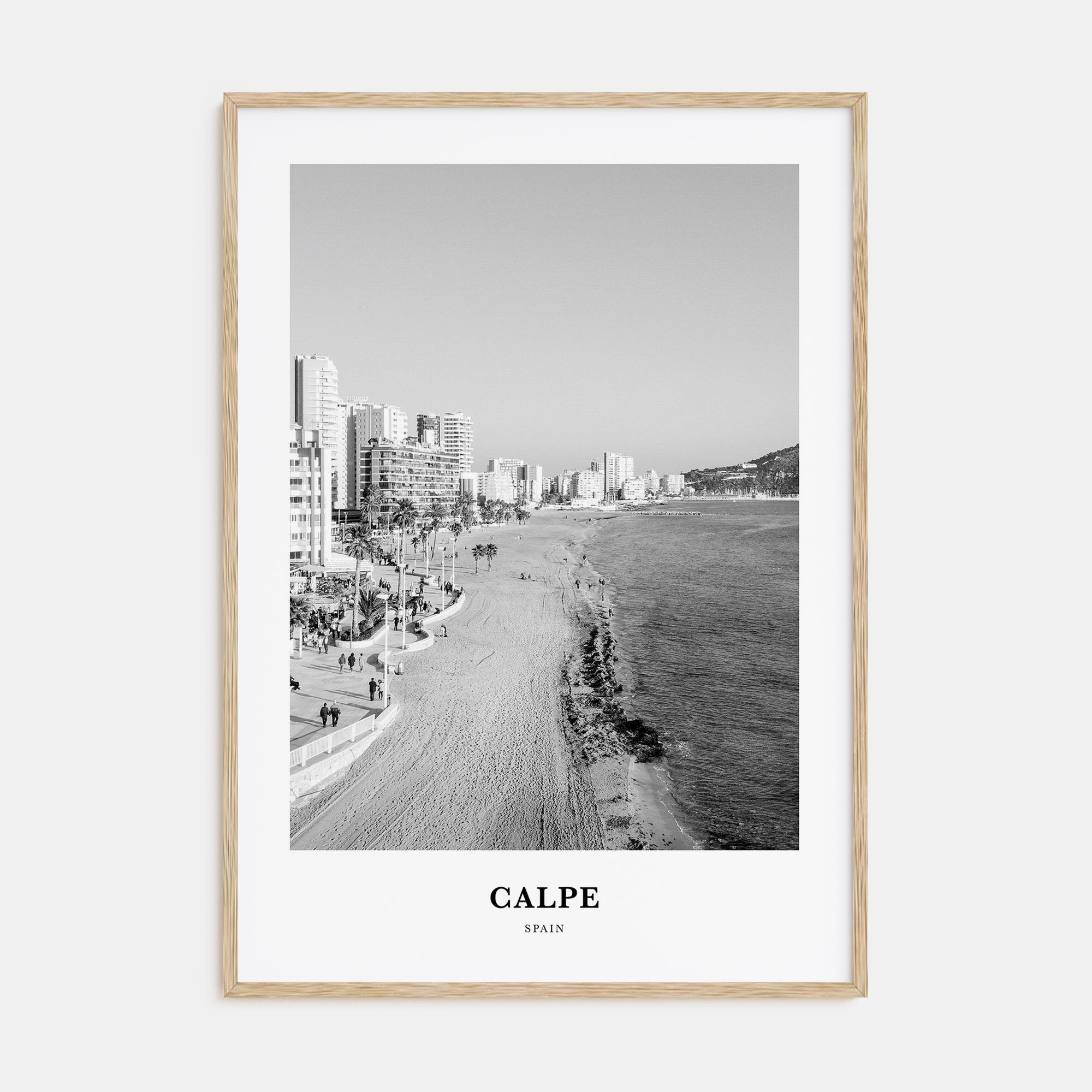 Calpe Portrait B&W Poster