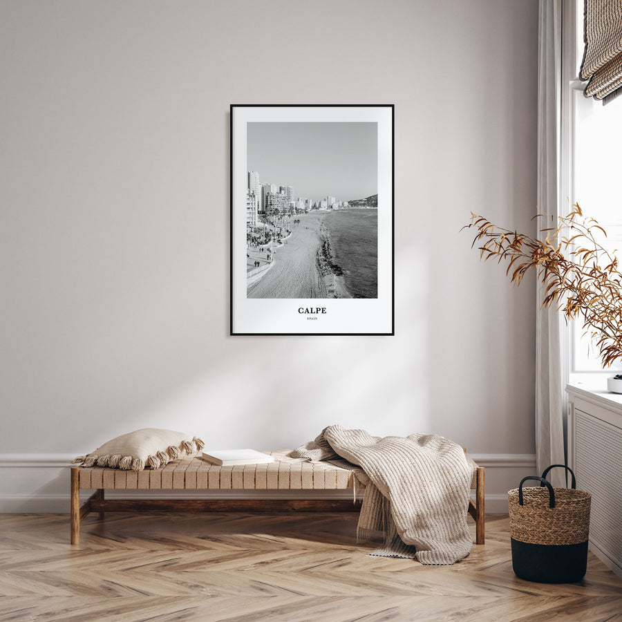 Calpe Portrait B&W Poster