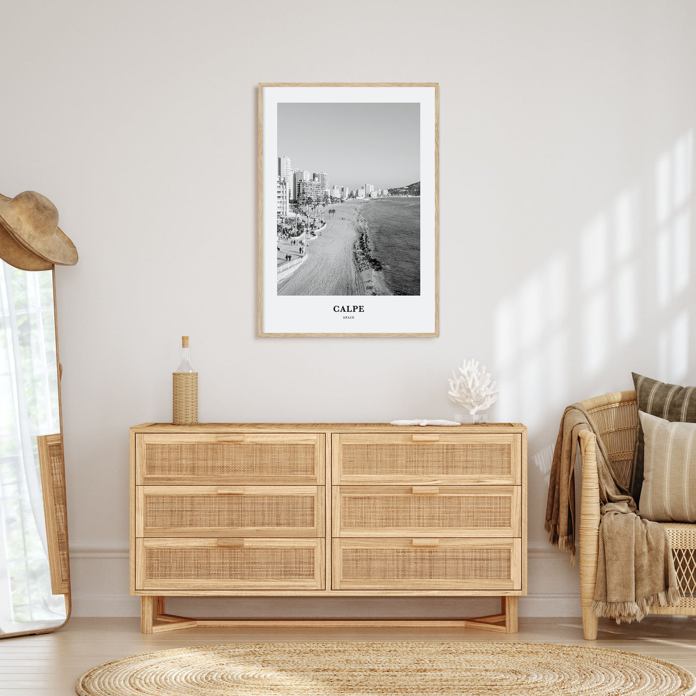 Calpe Portrait B&W Poster