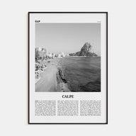Calpe Travel B&W Poster