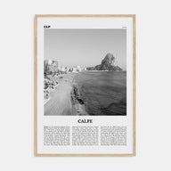 Calpe Travel B&W Poster