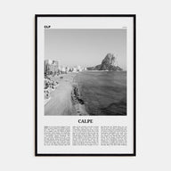 Calpe Travel B&W Poster