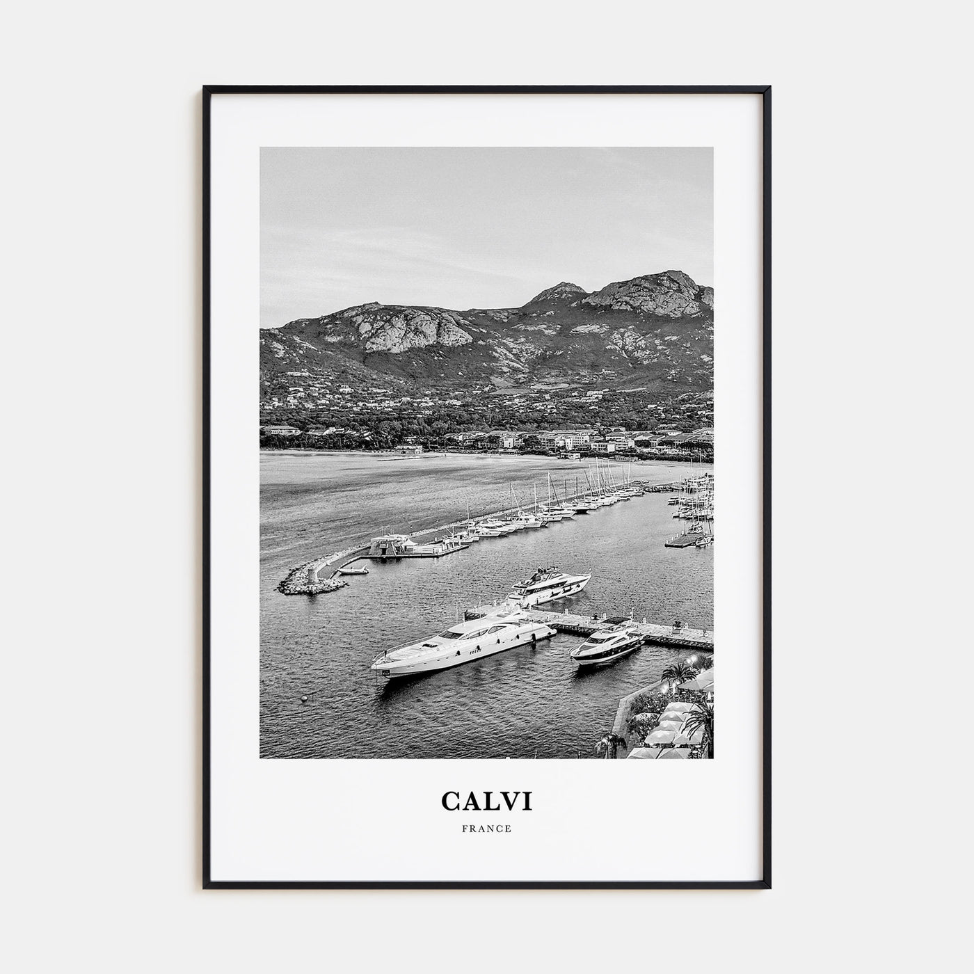 Calvi Portrait B&W Poster