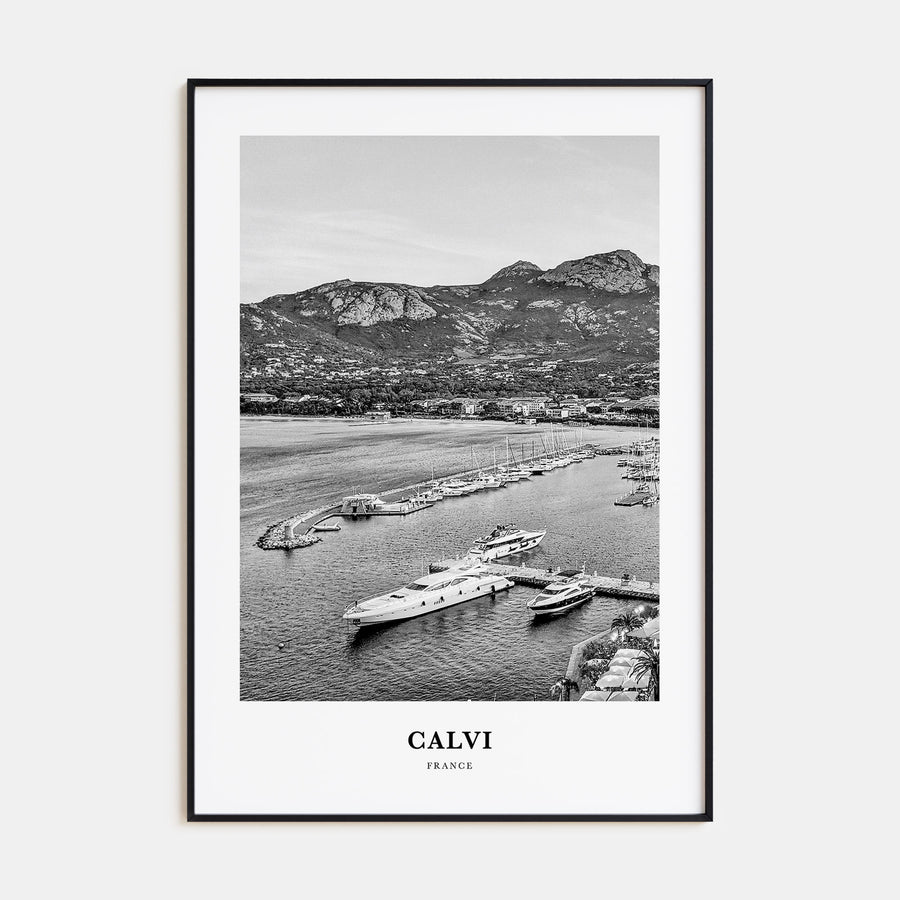Calvi Portrait B&W Poster