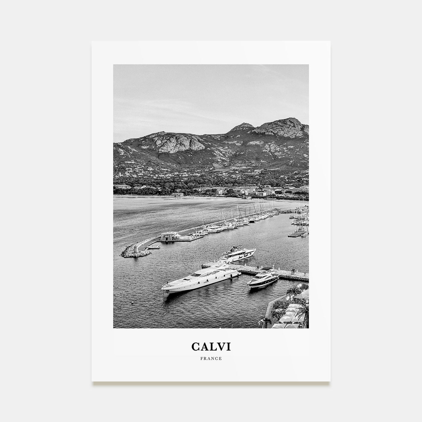 Calvi Portrait B&W Poster