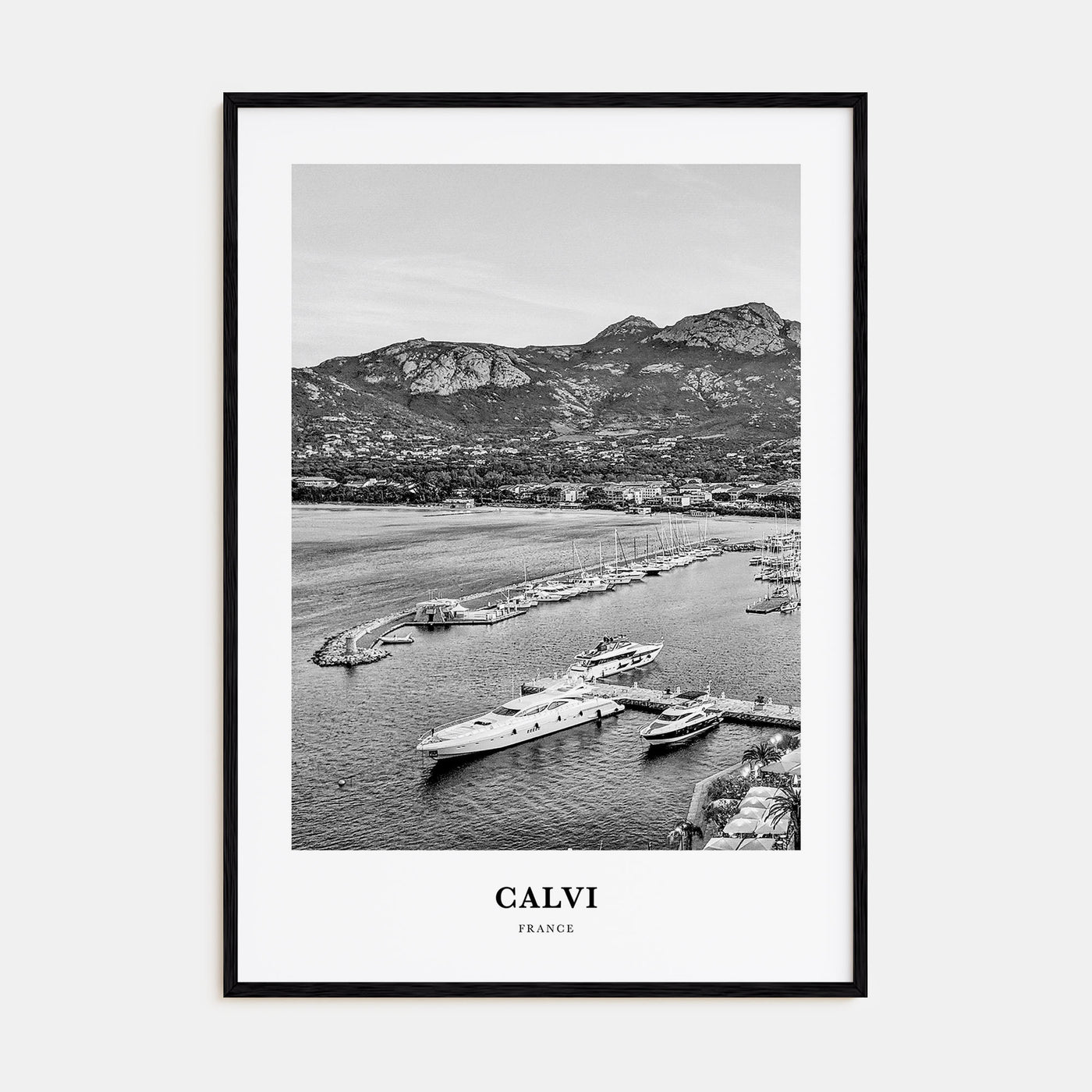 Calvi Portrait B&W Poster