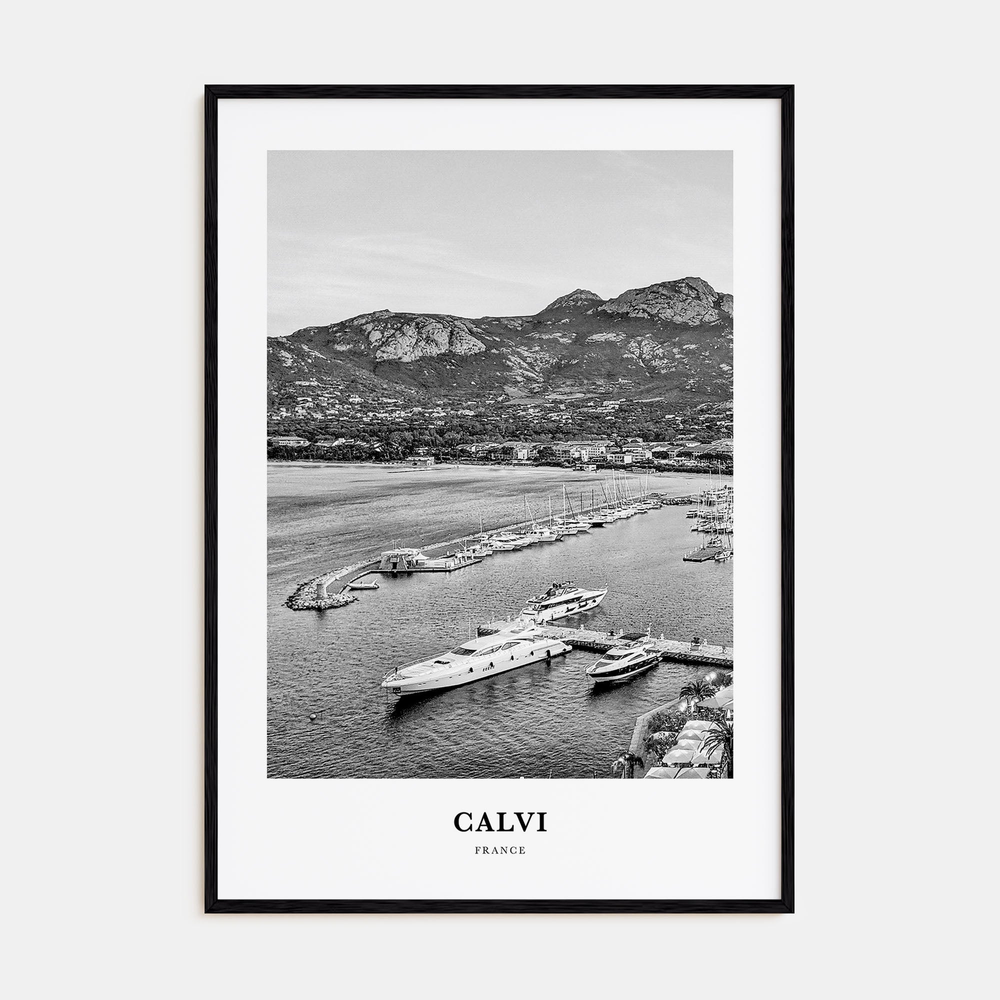 Calvi Portrait B&W Poster