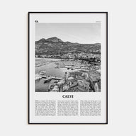 Calvi Travel B&W Poster