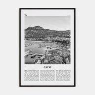 Calvi Travel B&W Poster