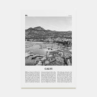 Calvi Travel B&W Poster
